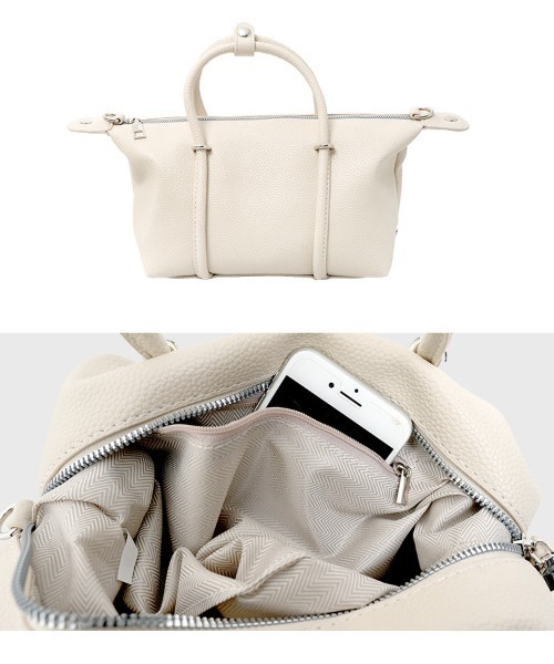 KOBE LETTUCE（コウベレタス）の「デザインベルトショルダーバッグ（ショルダーバッグ・レディース・ブラウン/アイボリー/ブラック・F）」の5枚目の写真