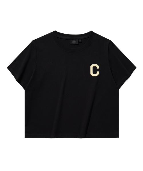 COVERNAT(カバーナット)の「(W) CロゴクロップTシャツ ブラック(Tシャツ/カットソー・レディース・その他・WS/WM)」の2枚目の写真