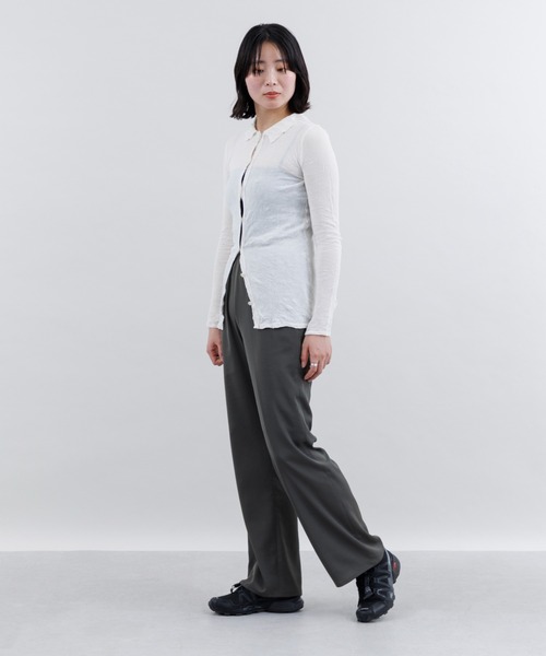 kuros'(クロス)の「【kuros'オリジナル】リラックスパンツ | レディース 日本製(スウェットパンツ・レディース・ブラック/チャコールグレー・SMALL/MEDIUM)」の16枚目の写真