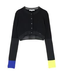 UN3D. | UN3D./アンスリード/SHEER DOCKING SHORT KT CD/シアードッキングショートニットカーディガン(カーディガン/ボレロ)