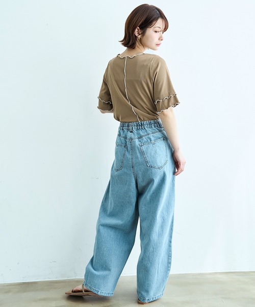 カーブ デニムパンツ 【586101】（デニムパンツ）｜mil（ミル）の