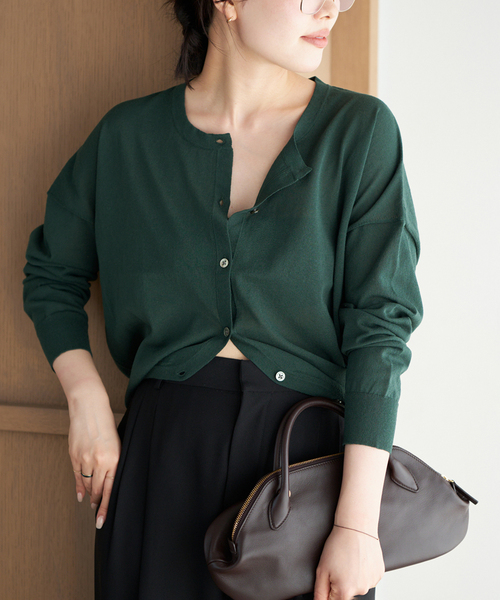 plage（プラージュ）の「multi way カーディガン（カーディガン/ボレロ・レディース・グリーン/ホワイト/ブラック・FREE）」の3枚目の写真