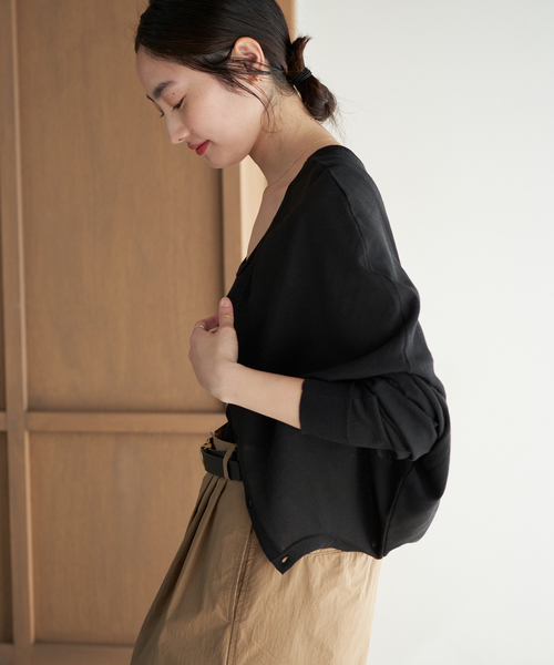 plage（プラージュ）の「multi way カーディガン（カーディガン/ボレロ・レディース・グリーン/ホワイト/ブラック・FREE）」の15枚目の写真