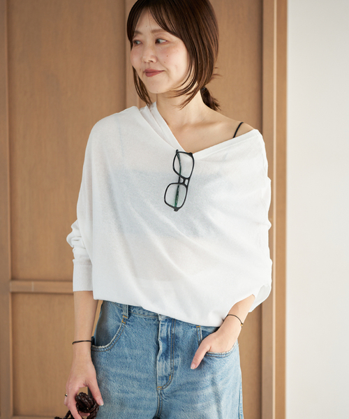 plage（プラージュ）の「multi way カーディガン（カーディガン/ボレロ・レディース・グリーン/ホワイト/ブラック・FREE）」の21枚目の写真