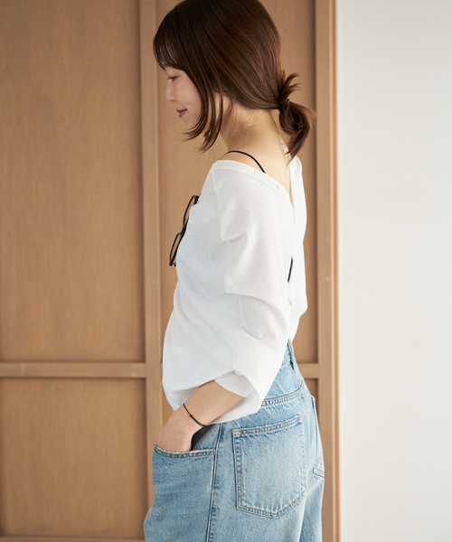 plage（プラージュ）の「multi way カーディガン（カーディガン/ボレロ・レディース・グリーン/ホワイト/ブラック・FREE）」の22枚目の写真