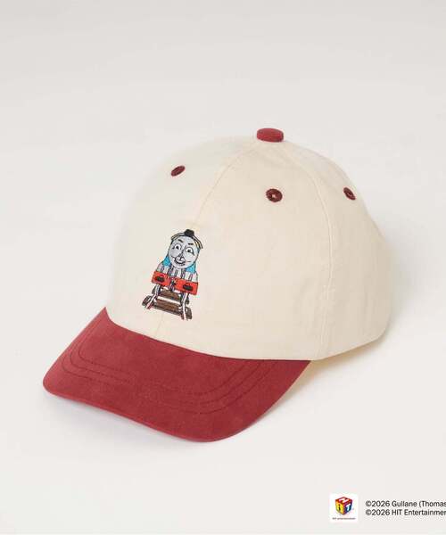 b・ROOM（ビールーム）の「【きかんしゃトーマス】刺しゅうキャップ（キャップ・キッズ・モスグリーン/レッド/ブルー・52cm/54cm）」の4枚目の写真