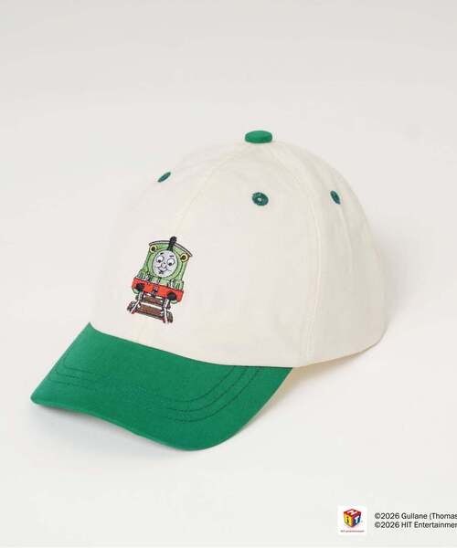 b・ROOM（ビールーム）の「【きかんしゃトーマス】刺しゅうキャップ（キャップ・キッズ・モスグリーン/レッド/ブルー・52cm/54cm）」の5枚目の写真