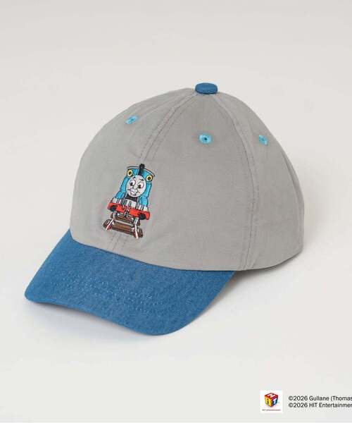 b・ROOM（ビールーム）の「【きかんしゃトーマス】刺しゅうキャップ（キャップ・キッズ・モスグリーン/レッド/ブルー・52cm/54cm）」の6枚目の写真