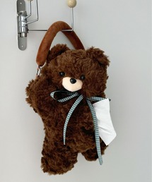 DEVICE（デバイス）の「もこもこ くま 犬 アニマル ぬいぐるみ ティッシュ ケース / カー ティッシュ ホルダー（インテリア雑貨）」