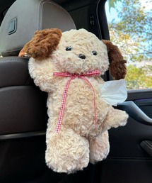 DEVICE（デバイス）の「もこもこ くま 犬 アニマル ぬいぐるみ ティッシュ ケース / カー ティッシュ ホルダー（インテリア雑貨）」