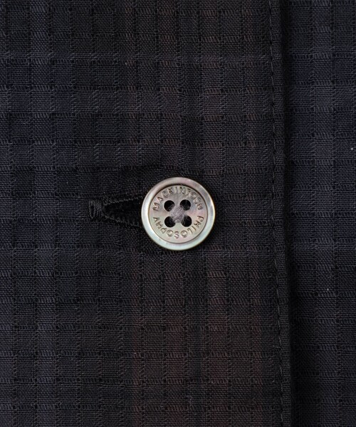 MACKINTOSH PHILOSOPHY(マッキントッシュ フィロソフィー)の「サッカーチェックオープンカラーシャツ(シャツ/ブラウス・レディース・ベージュ/ネイビー・38/36)」の9枚目の写真