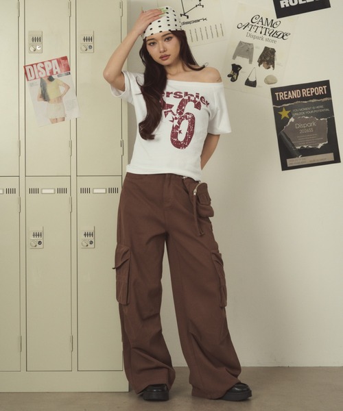dispark(ディスパーク)の「DISPARK/【26年春夏新作】オフショルスターナンバリングT(Tシャツ/カットソー・レディース・ホワイト/ネイビー・FREE)」の17枚目の写真