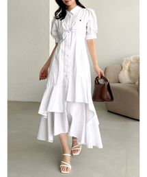 dazzlin | 【POLO BCSコラボ】レイヤードリボンティアードシャツワンピース(ワンピース)