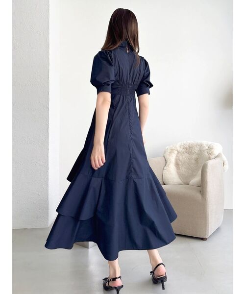 dazzlin（ダズリン）の「【POLO BCSコラボ】レイヤードリボンティアードシャツワンピース（ワンピース・レディース・オフホワイト/その他1/ネイビー・MEDIUM/SMALL）」の17枚目の写真