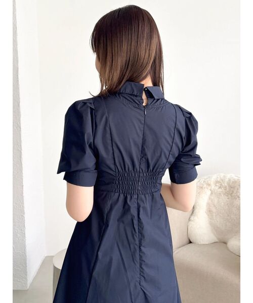 dazzlin（ダズリン）の「【POLO BCSコラボ】レイヤードリボンティアードシャツワンピース（ワンピース・レディース・オフホワイト/その他1/ネイビー・MEDIUM/SMALL）」の21枚目の写真