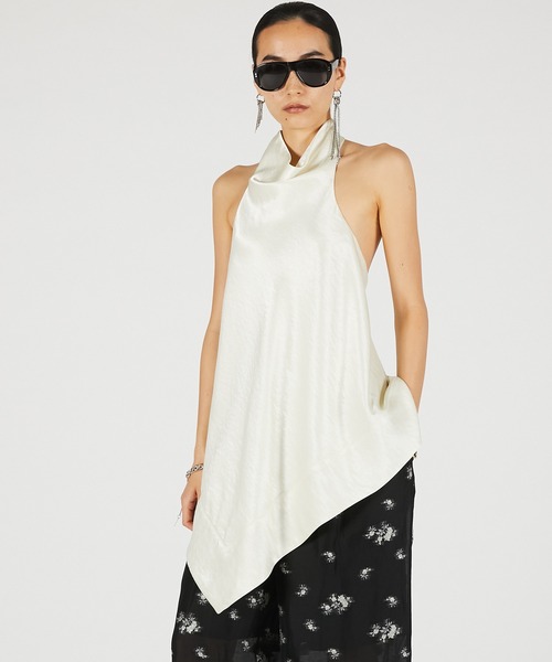 PRANK PROJECT(プランクプロジェクト)の「【2026Summer Pre-Order】スカーフトップス / Scarf Top(その他トップス・レディース・ホワイト/ブラック/マルチ・FREE)」の1枚目の写真