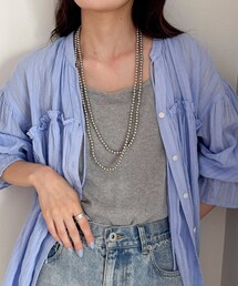 fredy emue（フレディエミュ）の「パール/メタルマルチロングネックレス（ネックレス）」