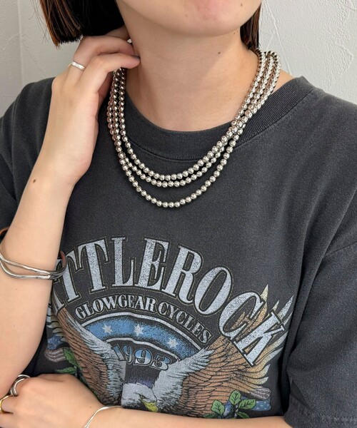 fredy emue（フレディエミュ）の「【人気の為、再販売！】パール/メタルマルチロングネックレス（ネックレス・レディース・オフホワイト/シルバー・FREE）」の17枚目の写真