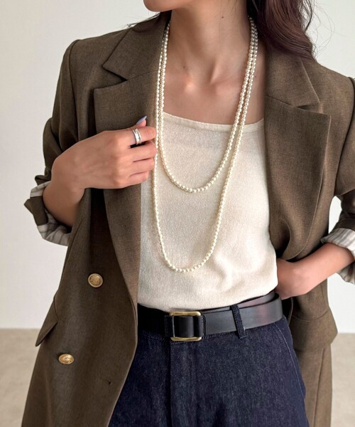 fredy emue（フレディエミュ）の「【人気の為、再販売！】パール/メタルマルチロングネックレス（ネックレス・レディース・オフホワイト/シルバー・FREE）」の20枚目の写真