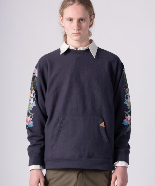 rehacer(レアセル)の「rehacer : Botanical Line Crew Neck CS / ボタニカルラインクルーネックカットソー(Tシャツ/カットソー・メンズ・ワイン/ネイビー/スミクロ・LARGE/X-LARGE/MEDIUM/SMALL)」の1枚目の写真