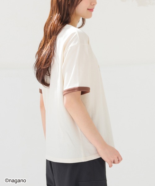Honeys(ハニーズ)の「ちいかわ/Tシャツ(Tシャツ/カットソー・キッズ・スミクロ/ピンク/アイボリー/サックスブルー・150cm/L/M/S)」の19枚目の写真
