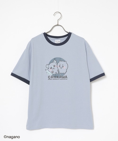 Honeys(ハニーズ)の「ちいかわ/Tシャツ(Tシャツ/カットソー・キッズ・スミクロ/ピンク/アイボリー/サックスブルー・150cm/L/M/S)」の16枚目の写真