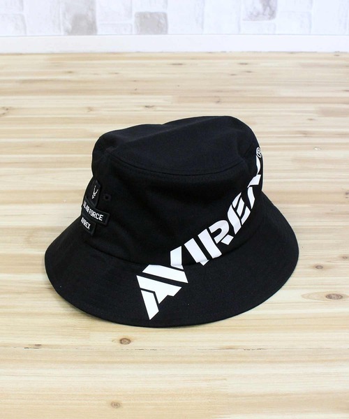 AVIREX(アヴィレックス)の「AX DIAGONAL LOGO BUCKET HAT(ハット・メンズ・ブラック・FREE)」の7枚目の写真