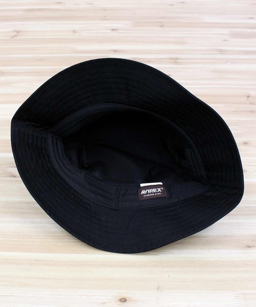 AVIREX(アヴィレックス)の「AX DIAGONAL LOGO BUCKET HAT(ハット・メンズ・ブラック・FREE)」の3枚目の写真