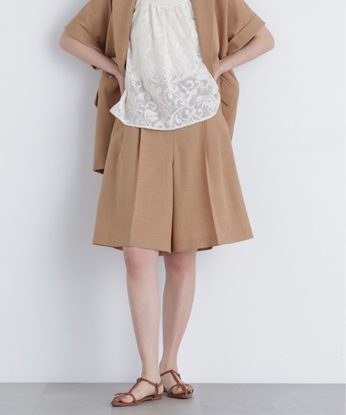 N.(N. Natural Beauty Basic)(エヌエヌナチュラルビューティーベーシック)の「リネンライク SETUP パンツ(その他パンツ・レディース・キャメル/ベージュ/チャコールグレー・フリ-)」の3枚目の写真