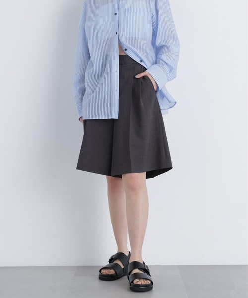 N.(N. Natural Beauty Basic)(エヌエヌナチュラルビューティーベーシック)の「リネンライク SETUP パンツ(その他パンツ・レディース・キャメル/ベージュ/チャコールグレー・フリ-)」の1枚目の写真