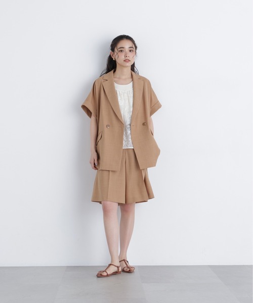 N.(N. Natural Beauty Basic)(エヌエヌナチュラルビューティーベーシック)の「リネンライク SETUP パンツ(その他パンツ・レディース・キャメル/ベージュ/チャコールグレー・フリ-)」の22枚目の写真