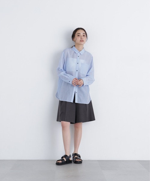 N.(N. Natural Beauty Basic)(エヌエヌナチュラルビューティーベーシック)の「リネンライク SETUP パンツ(その他パンツ・レディース・キャメル/ベージュ/チャコールグレー・フリ-)」の8枚目の写真