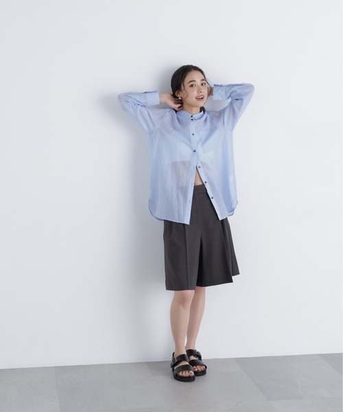 N.(N. Natural Beauty Basic)(エヌエヌナチュラルビューティーベーシック)の「リネンライク SETUP パンツ(その他パンツ・レディース・キャメル/ベージュ/チャコールグレー・フリ-)」の9枚目の写真