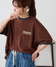 【Enlude】ワンポイントリンガーTシャツ《ユニセックス》