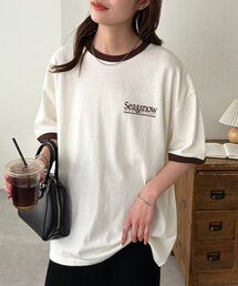 【Enlude】ワンポイントリンガーTシャツ《ユニセックス》