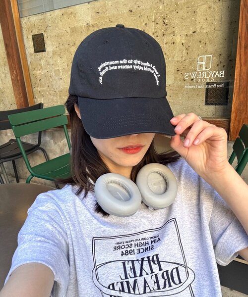 CIAOPANIC TYPY（チャオパニックティピー）の「【UNISEX】メッセージロゴキャップ（キャップ・レディース・ブラック/ブラウン/グリーン・ONE SIZE）」の4枚目の写真