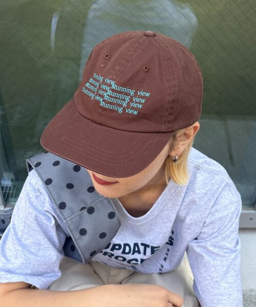 CIAOPANIC TYPY（チャオパニックティピー）の「【UNISEX】メッセージロゴキャップ（キャップ・レディース・ブラック/ブラウン/グリーン・ONE SIZE）」の8枚目の写真