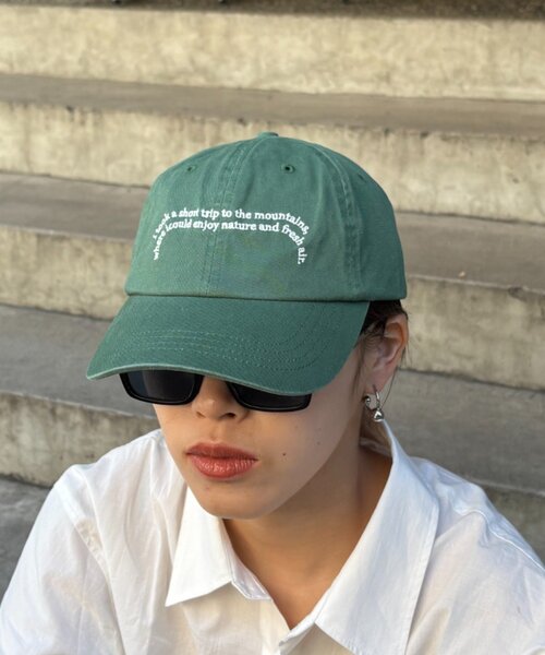 CIAOPANIC TYPY（チャオパニックティピー）の「【UNISEX】メッセージロゴキャップ（キャップ・レディース・ブラック/ブラウン/グリーン・ONE SIZE）」の22枚目の写真