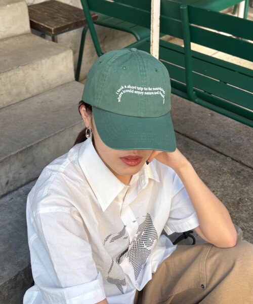 CIAOPANIC TYPY（チャオパニックティピー）の「【UNISEX】メッセージロゴキャップ（キャップ・レディース・ブラック/ブラウン/グリーン・ONE SIZE）」の20枚目の写真