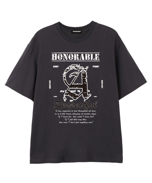 VANNWORKS(バンワークス)の「ABO 半袖Tシャツ (VS0228) A_チャコール(Tシャツ/カットソー・レディース・その他・SMALL/MEDIUM/LARGE/X-LARGE/XX-LARGE)」の3枚目の写真