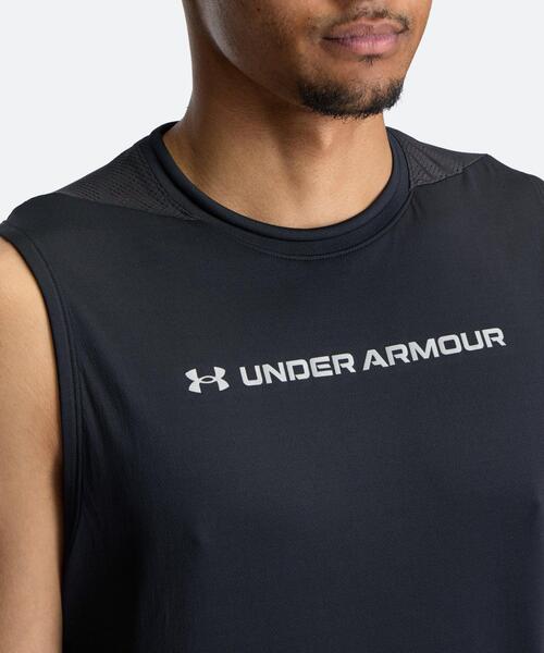 UNDER ARMOUR（アンダーアーマー）の「UAクール プロ スリーブレス シャツ（トレーニング/メンズ）（タンクトップ・メンズ・ブラック・L/M/XL/S/3XL/2XL）」の4枚目の写真