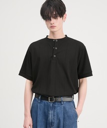 CIYOT | 【CIYOT-シヨウト-】テレコリブ ヘンリーネック 半袖 Tシャツ(Tシャツ/カットソー)