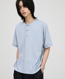 CIYOT（シヨウト）の「【CIYOT-シヨウト-】テレコリブ ヘンリーネック 半袖 Tシャツ（Tシャツ/カットソー）」