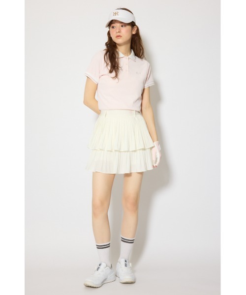 RIENDA GOLF（リエンダゴルフ）の「【RIENDA GOLF 一部店舗・WEB限定】プリーツティアードスカート（スカート・レディース・ホワイト/ライトブルー/ブラック・MEDIUM/SMALL）」の4枚目の写真