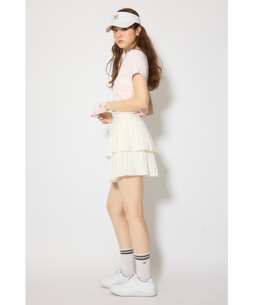 RIENDA GOLF（リエンダゴルフ）の「【RIENDA GOLF 一部店舗・WEB限定】プリーツティアードスカート（スカート・レディース・ホワイト/ライトブルー/ブラック・MEDIUM/SMALL）」の5枚目の写真