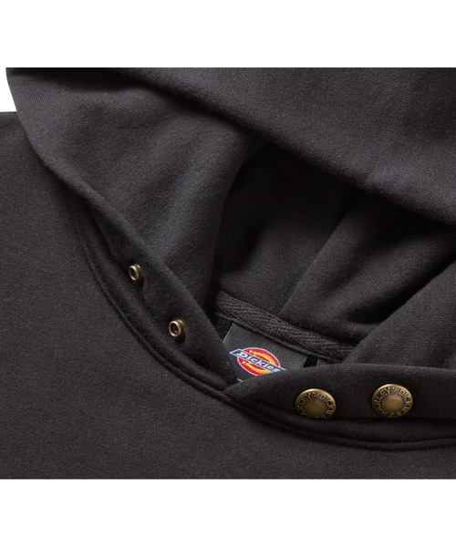 Harley-Davidson（ハーレーダビッドソン）の「Dickies(R) x H-D(R)ウィングドホースシュー オーバーサイズ プルオーバーパーカー（パーカー・メンズ・ブラック・MEDIUM/SMALL/X-SMALL/X-LARGE/LARGE）」の3枚目の写真