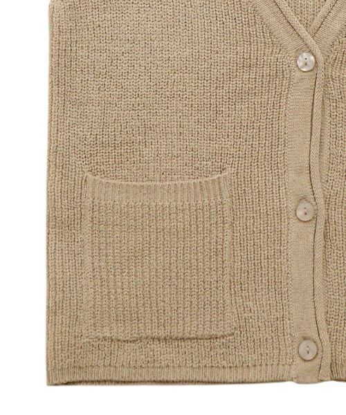 select MOCA Et(セレクトモカエト)の「【Et】Linen-touch V-neck vest(ベスト・レディース・ベージュ/カーキ/ブラック・FREE)」の11枚目の写真