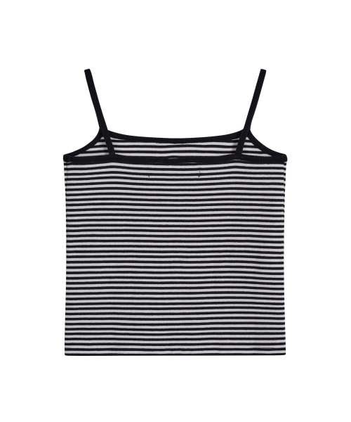Rest&Recreation(レストアンドレクリエーション)の「STRIPE LOGO SLEEVELESS - BLACK(Tシャツ/カットソー・レディース・その他・ONE)」の2枚目の写真