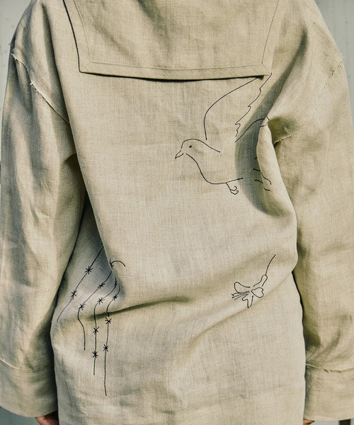 TANAKA（タナカ）の「[TANAKA/タナカ]THE TUNIC（シャツ/ブラウス・レディース・ベージュ・S/XS）」の9枚目の写真