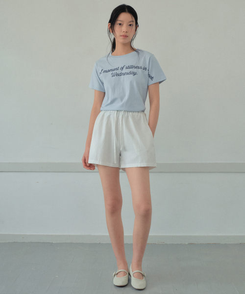 WEDNESDAYOASISFORWOMEN(ウェンズデー オアシス フォー ウーマン)の「デイコットンバンディングショーツ_IVORY(WB6PT27)(その他パンツ・レディース・アイボリー・FREE)」の2枚目の写真